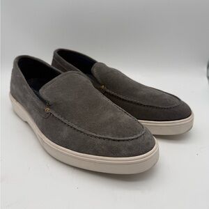 BRAND NEW Franco Fortini Conner Men's Gray Suede Loafer Size US 10.5